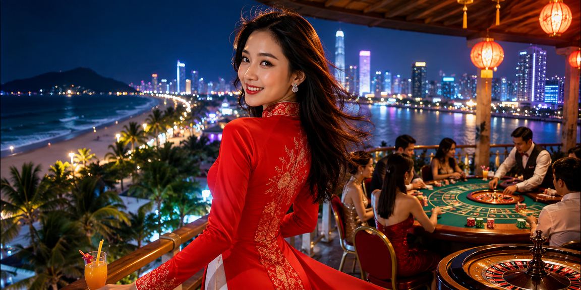 Phụ nữ Sài Gòn mặc áo dài truyền thống tham gia cá cược thể thao trực tuyến tại quán cà phê